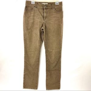 Chico’s Platinum Denim Women’s Brown Jeans Size 1